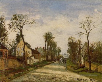 la route de versailles à louveciennes 1870 Camille Pissarro Peinture à l'huile